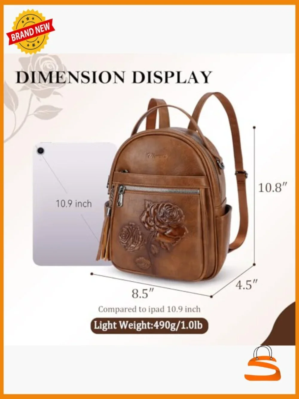 Mini Backpack Purse Women Embossed Leather Small Travel Backpack Daypack